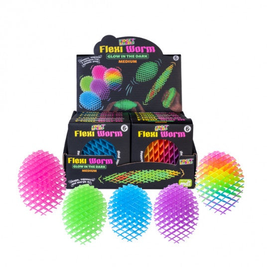 Glow in the Dark Flexi Worm - Medium Glow in the Dark Flexi Worm - Medium