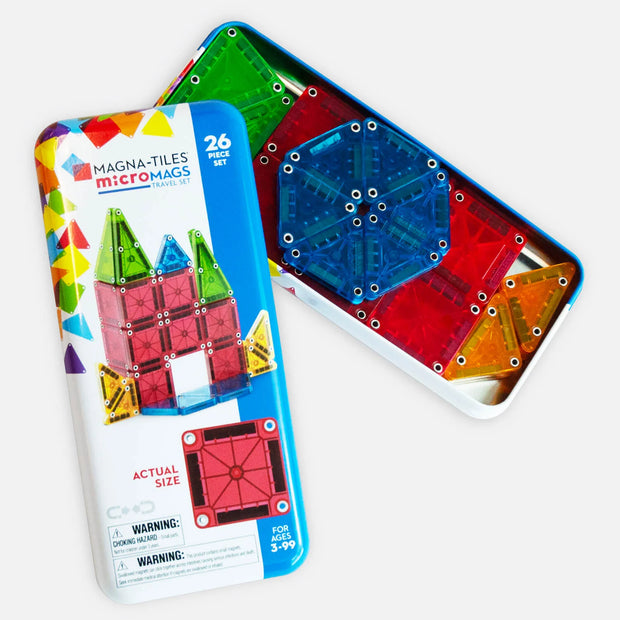 MAGNA-TILES - microMAGS Travel Set - 26 Piece Set - Sensory Kingdom
