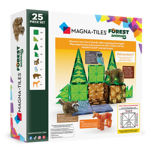 MAGNA-TILES - Forest Animals - 25 Piece Set