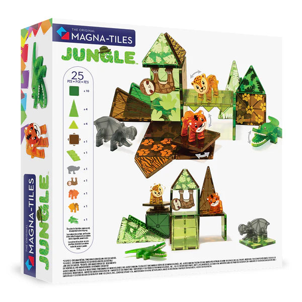 MAGNA-TILES - Jungle Animals - 25 Piece Set