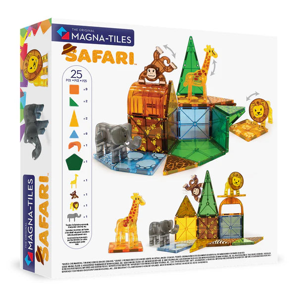 MAGNA-TILES - Safari Animals - 25 Piece Set