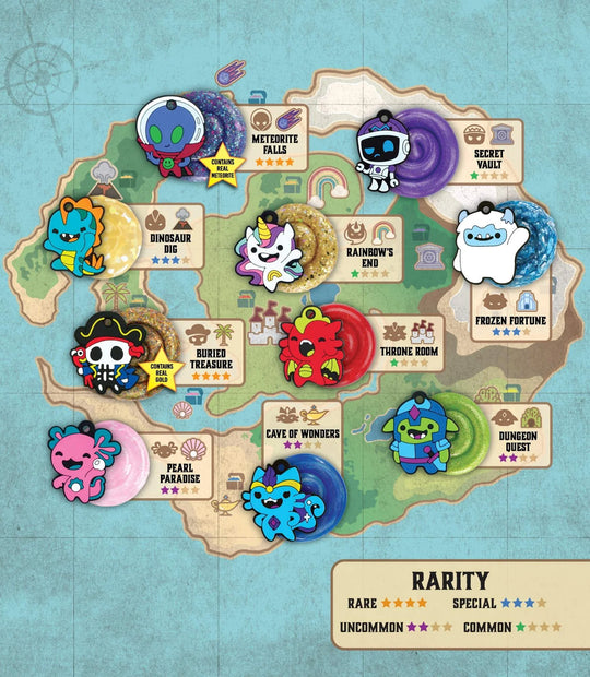 Aarons Putty - Lost Treasure Guardians Asst (Mini Tins) - Sensory Kingdom