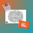 Pocket Reusable Colouring In Set - CELEBRATE!
