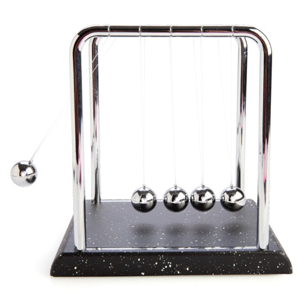 Newton's Cradle with Marble-look Base - Sensory Kingdom