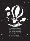 Bedtime Shadow Book - Up, Up and Away