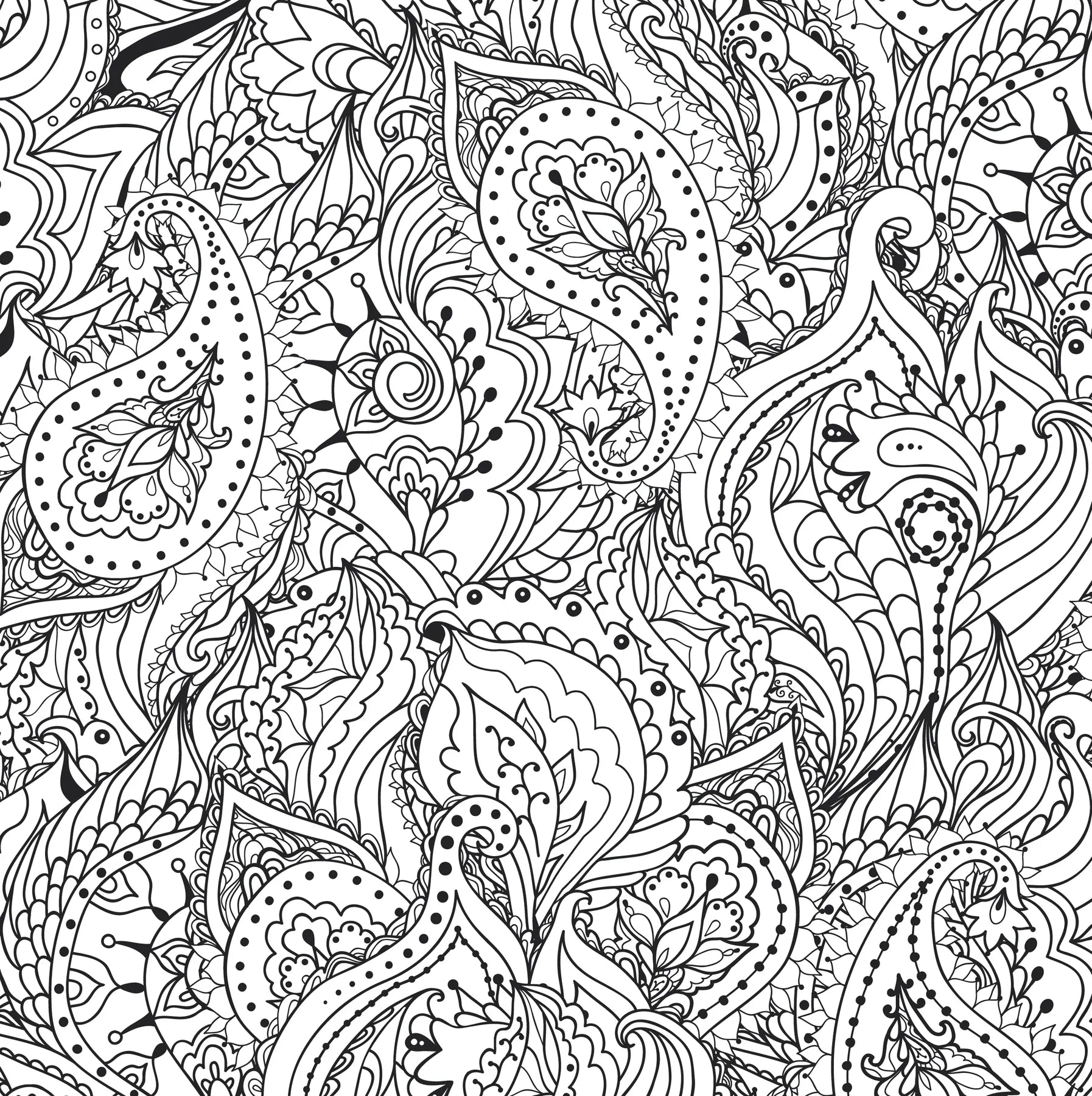 Colouring Book - Peaceful Paisleys