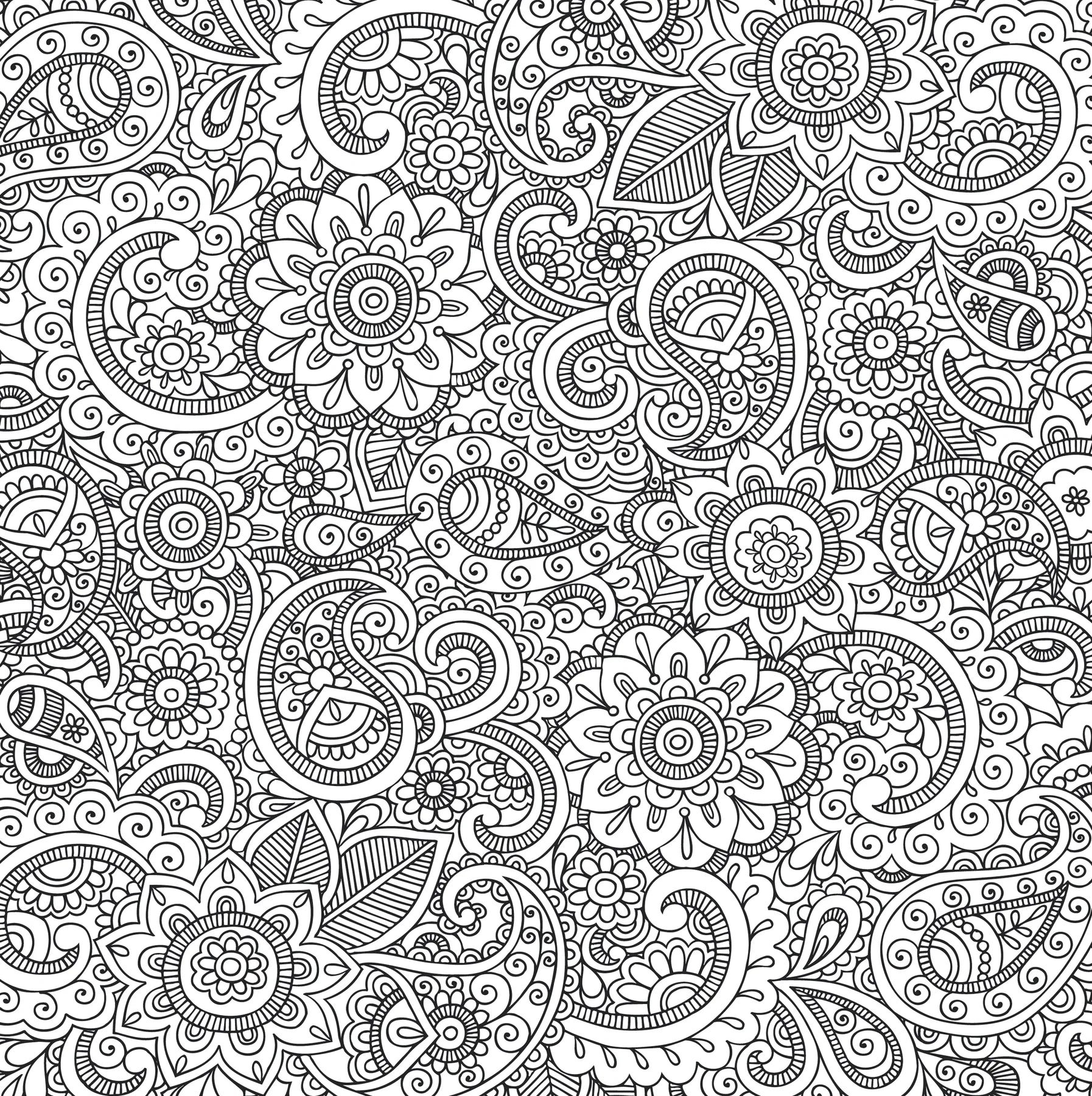 Colouring Book - Peaceful Paisleys