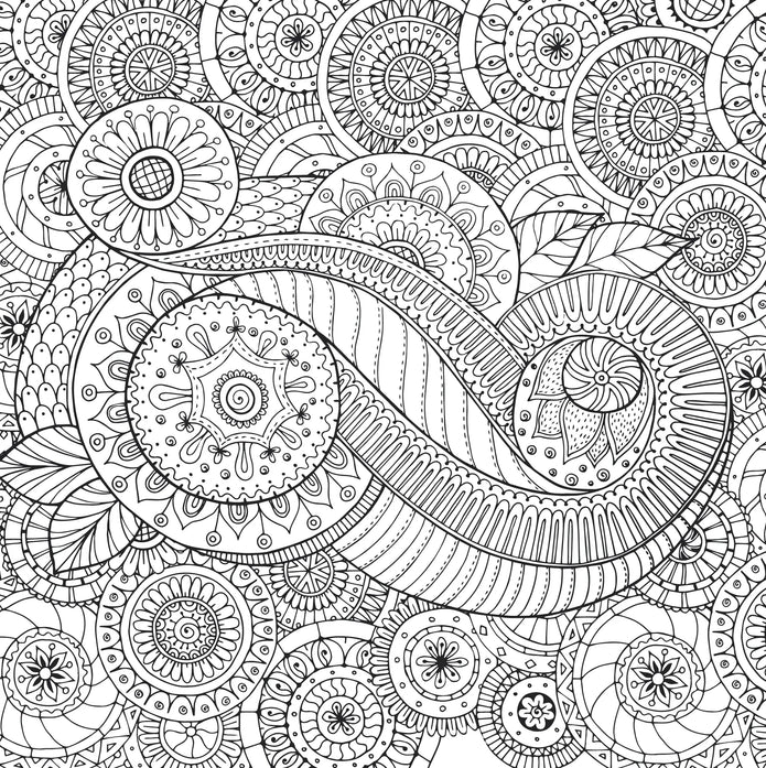 Colouring Book - Peaceful Paisleys