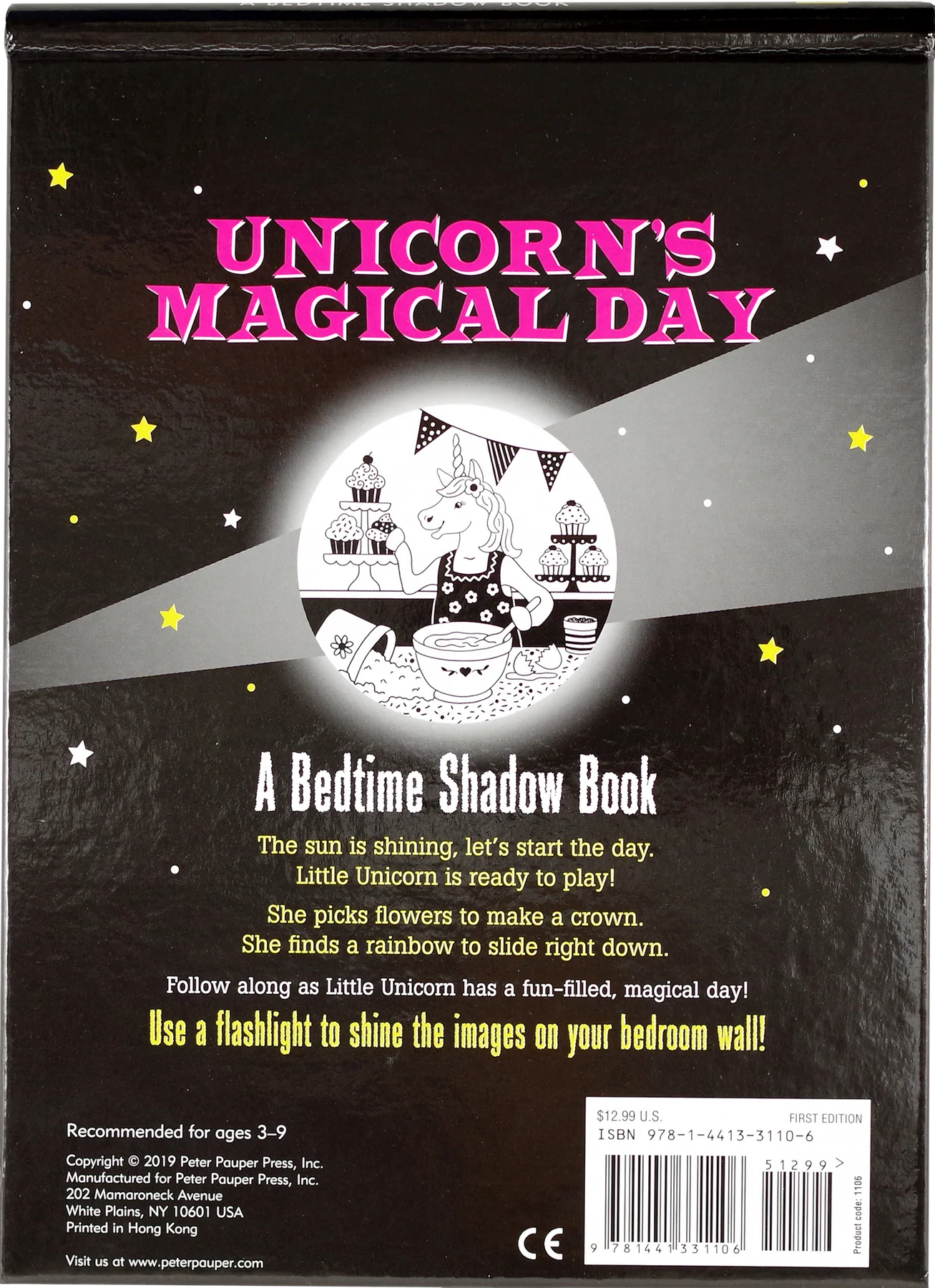 Bedtime Shadow Book - Unicorn's Magical Day