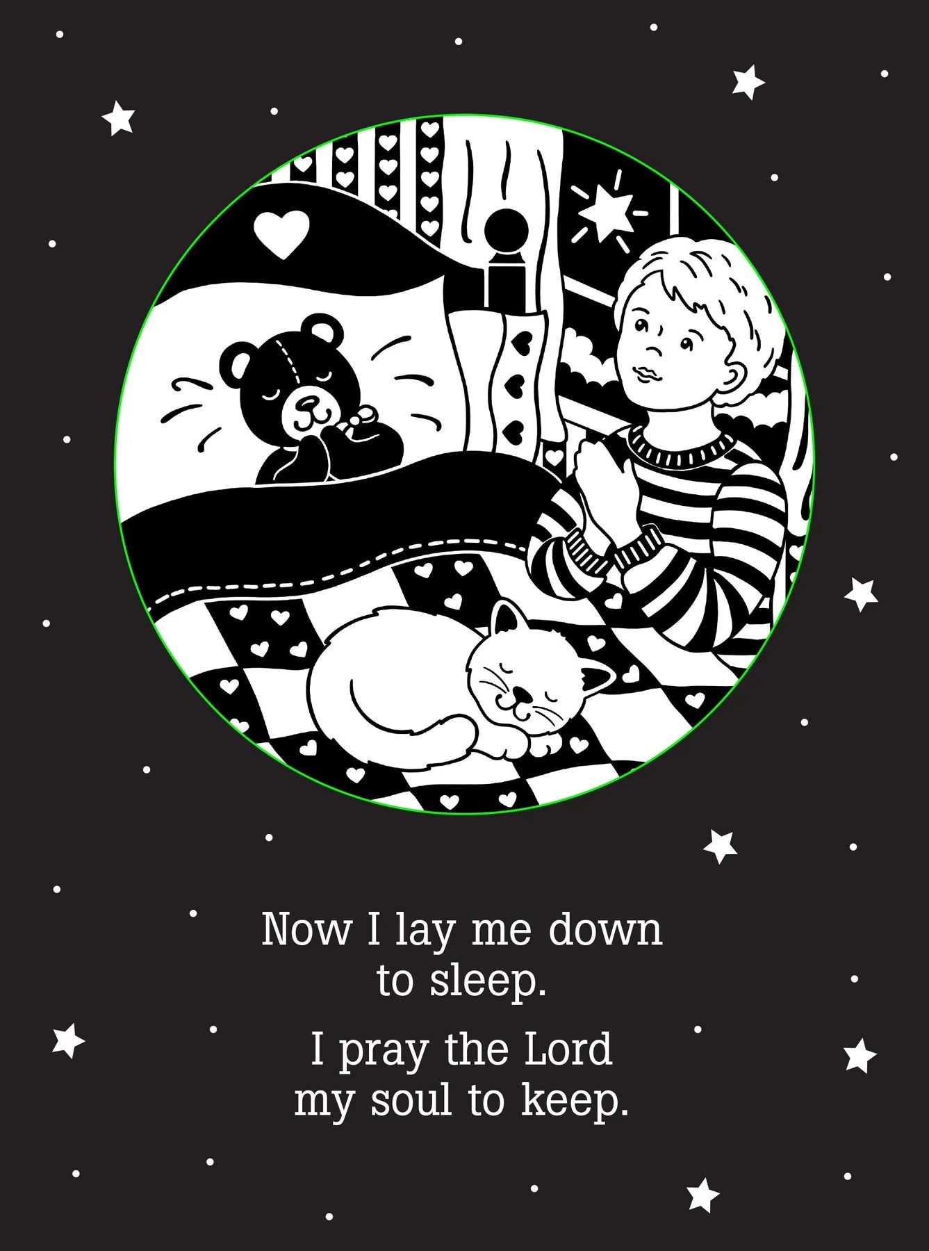 Bedtime Shadow Book - Now I Lay Me Down To Sleep