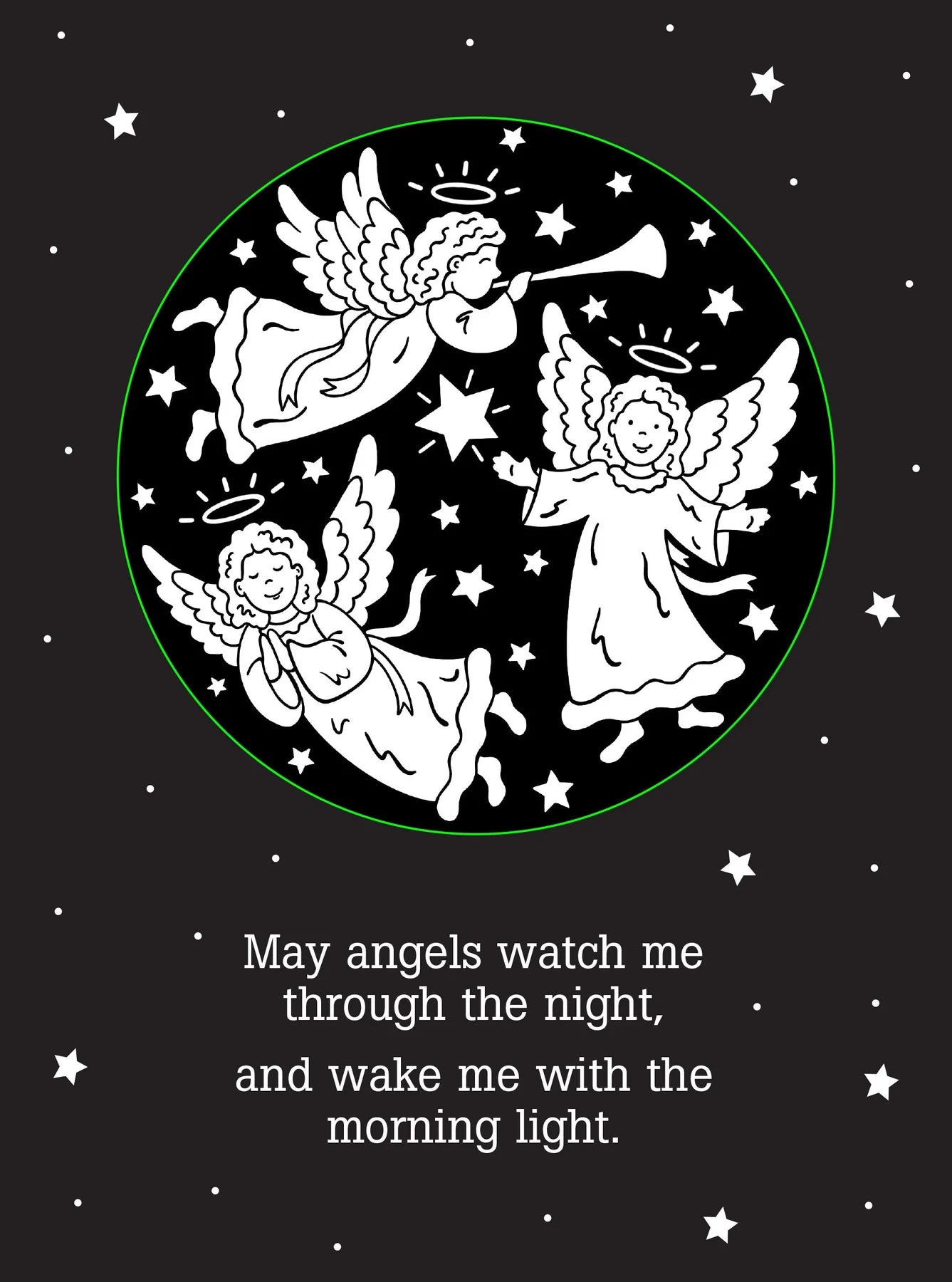 Bedtime Shadow Book - Now I Lay Me Down To Sleep