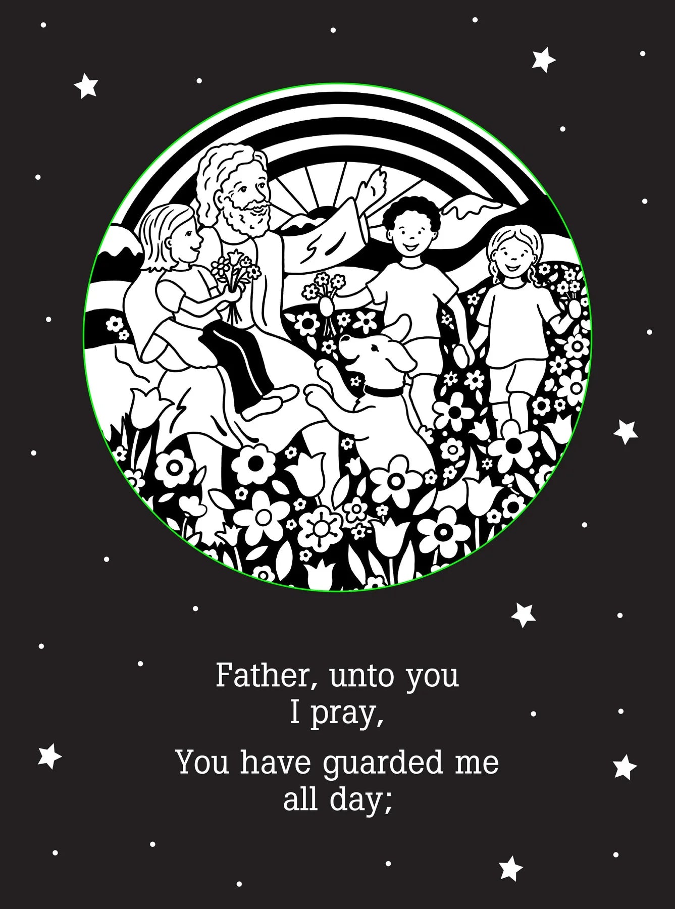 Bedtime Shadow Book - Now I Lay Me Down To Sleep