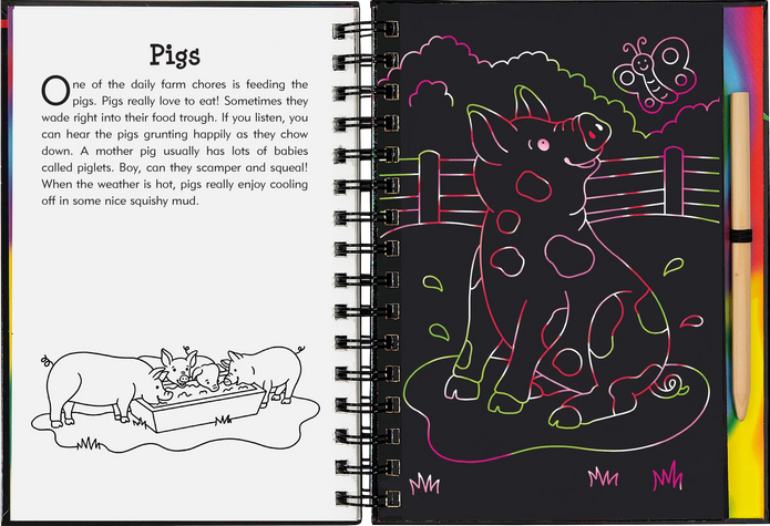 Scratch and Sketch - On The Farm