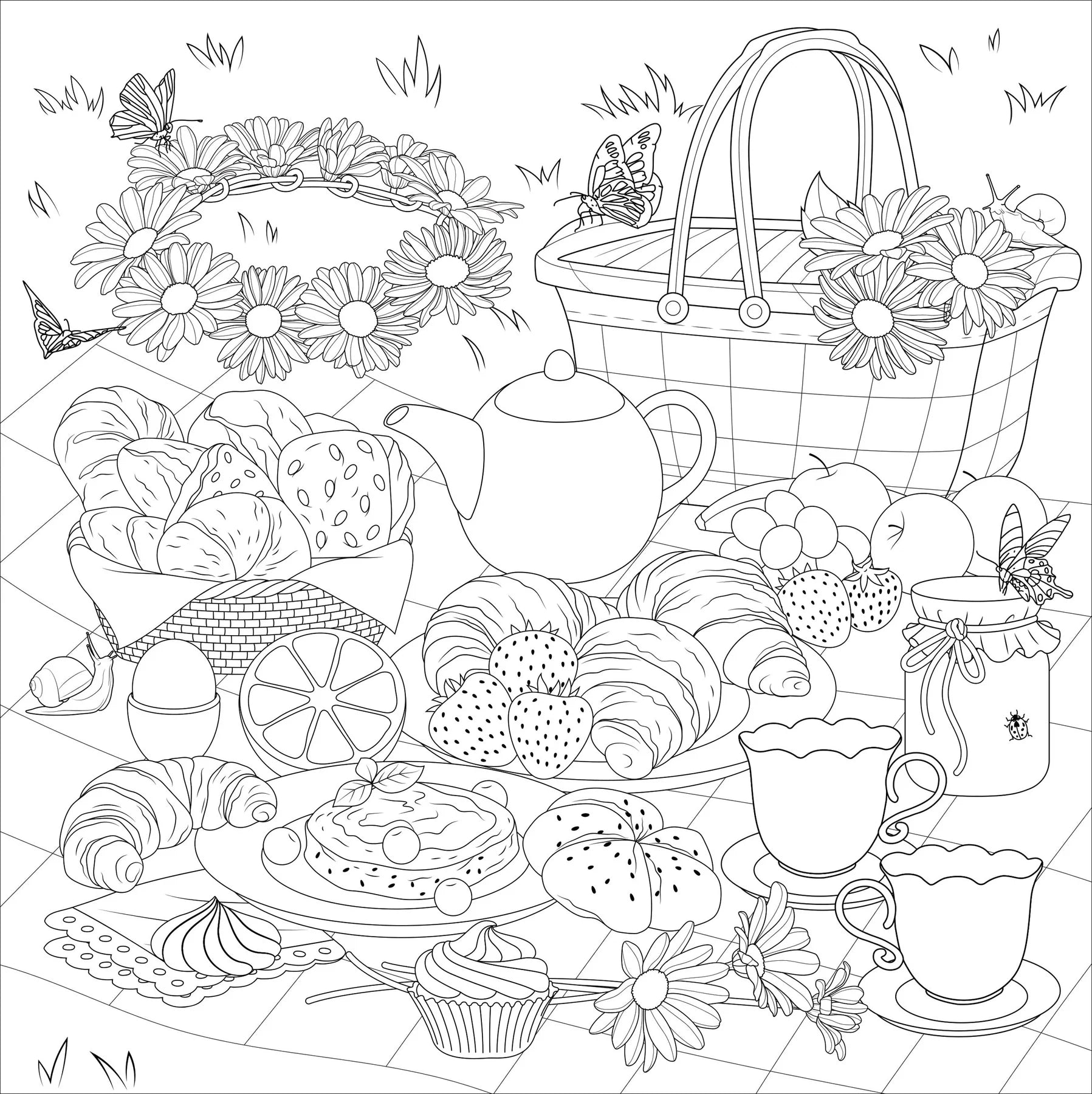 Coloring Book - Cottagecore