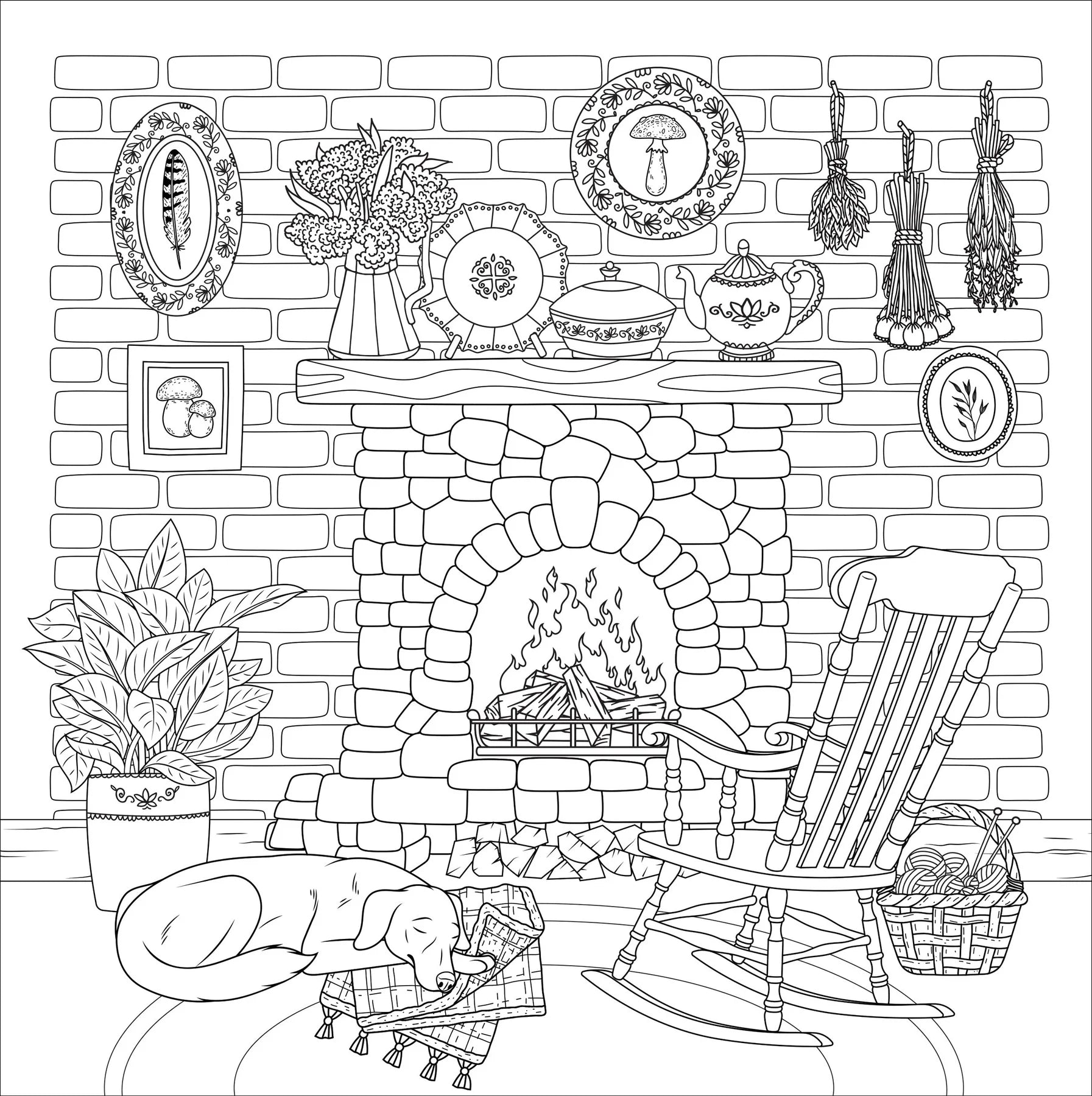 Coloring Book - Cottagecore