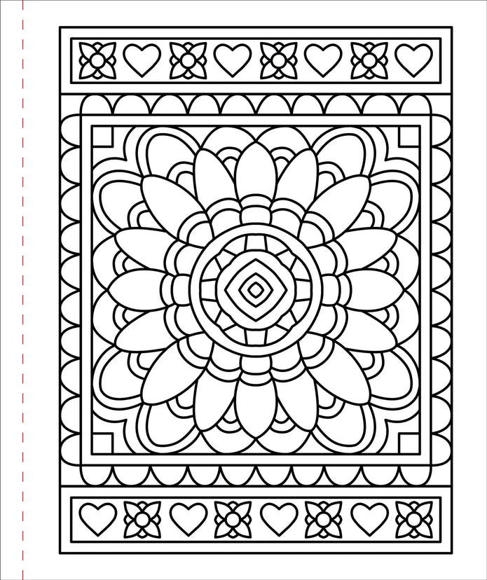 Large Print Coloring Book - Color Me Calm
