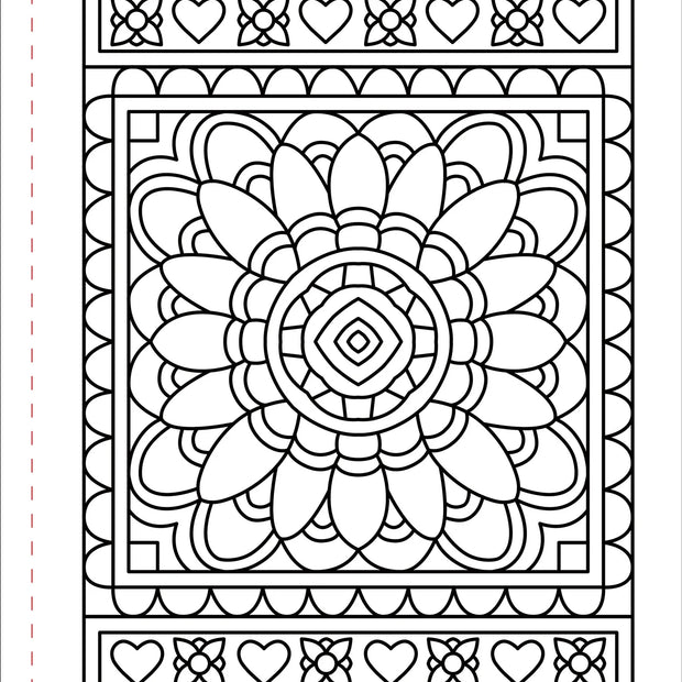 Large Print Coloring Book - Color Me Calm