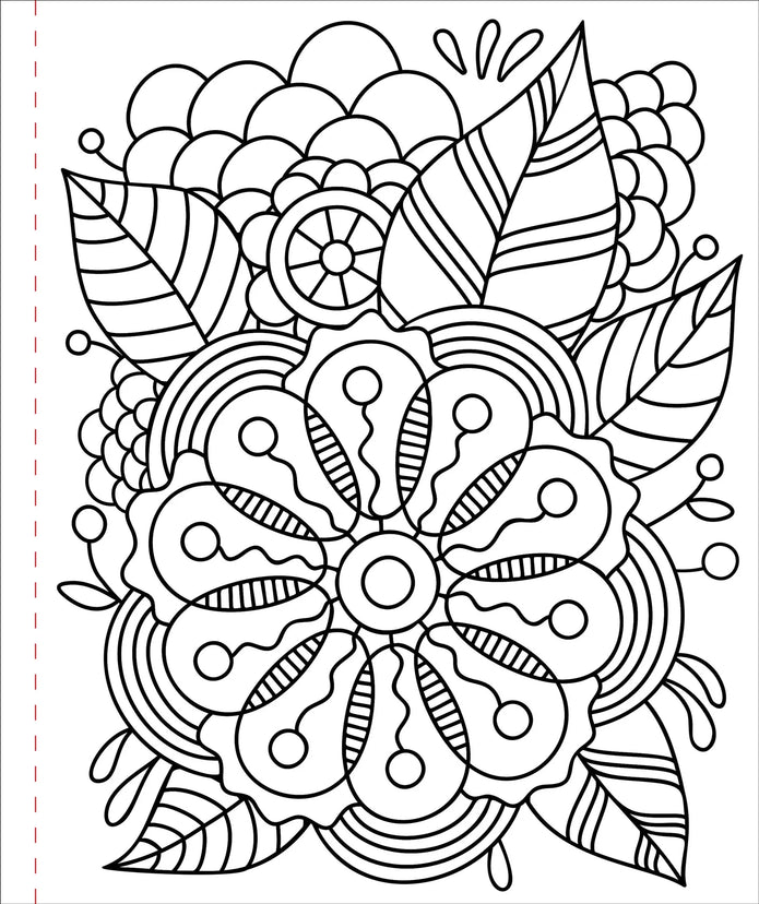Large Print Coloring Book - Color Me Calm