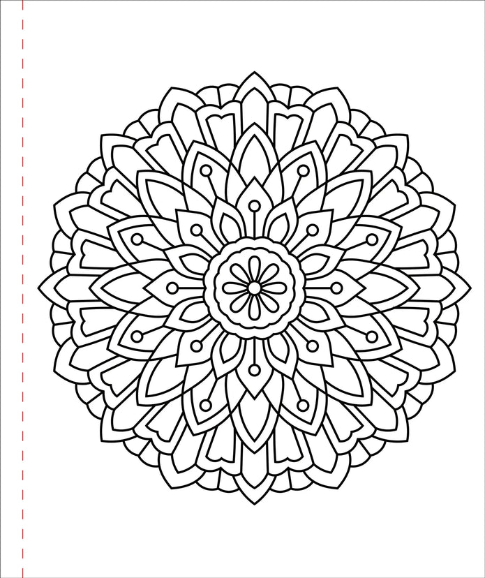 Large Print Coloring Book - Color Me Calm