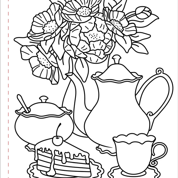 Large Print Coloring Book - Home Sweet Home