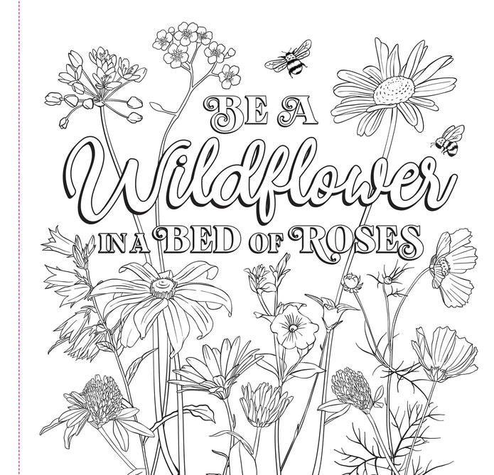 Colouring Book - Wildflowers