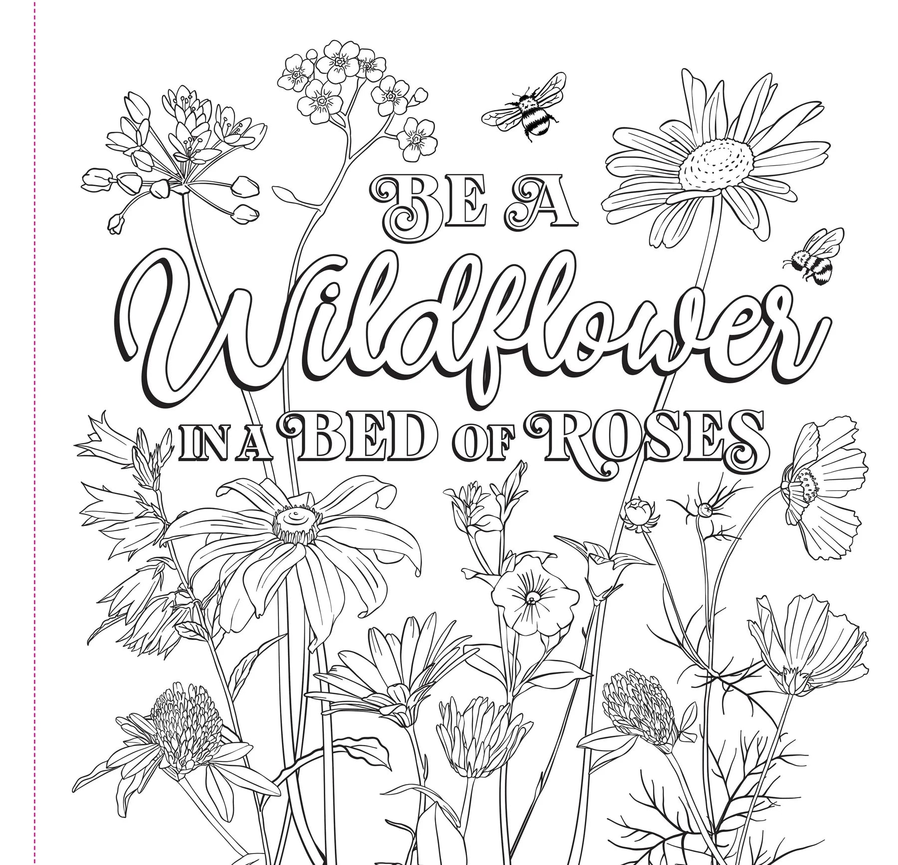 Colouring Book - Wildflowers