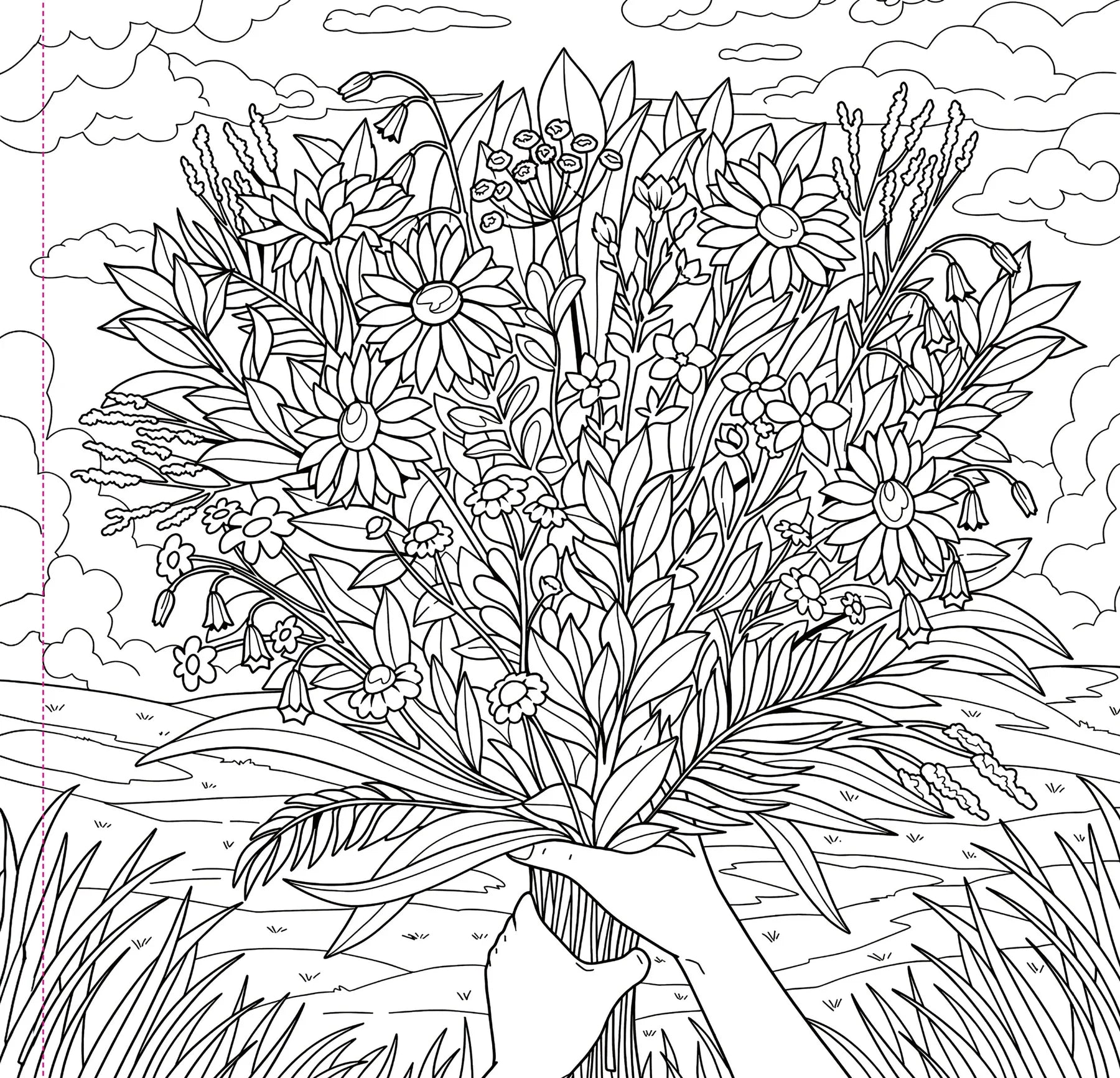 Colouring Book - Wildflowers