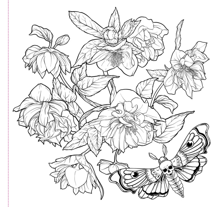 Coloring Book -  Goth Garden