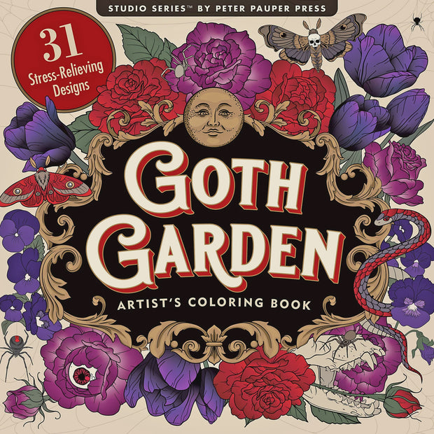 Colouring Book -  Goth Garden
