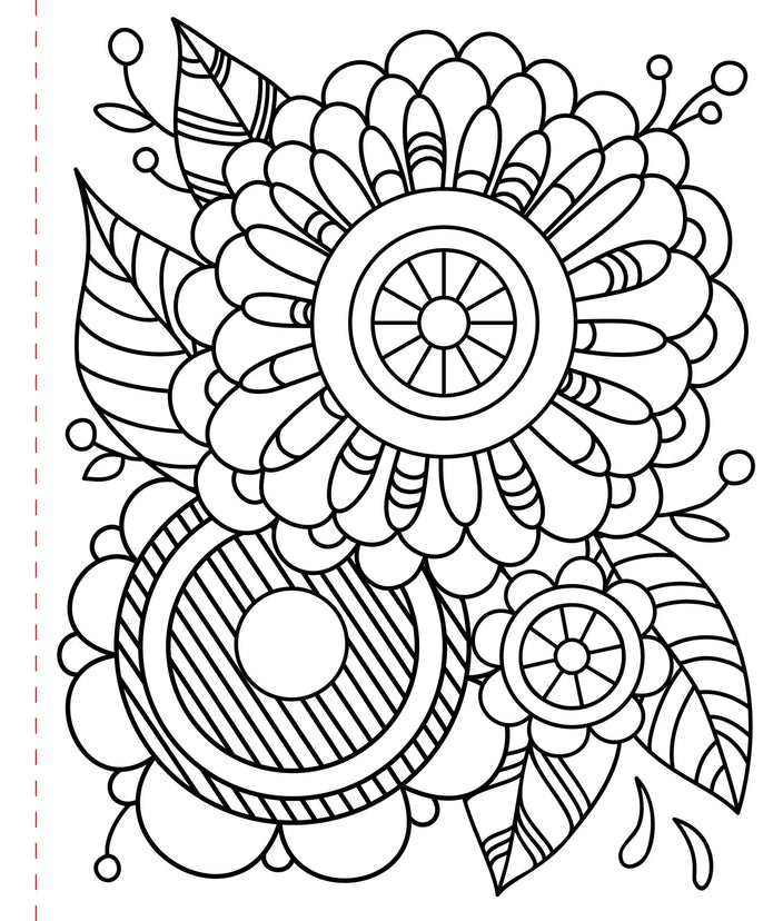 Large Print Coloring Book - Mindfulness