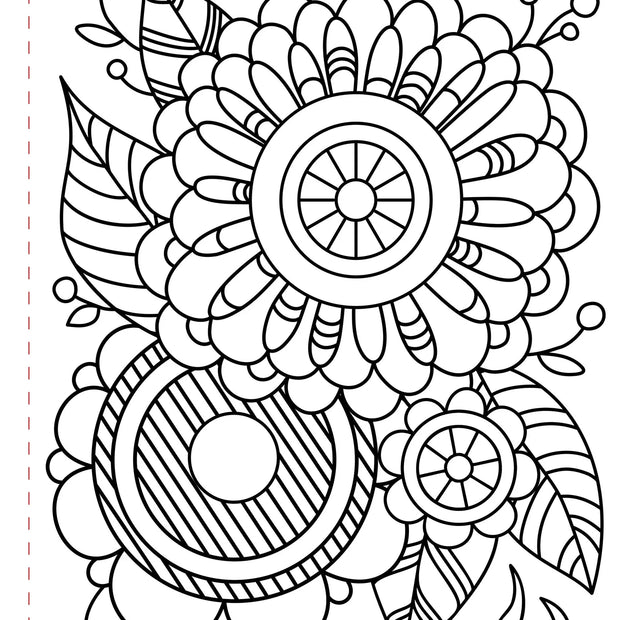 Large Print Coloring Book - Mindfulness