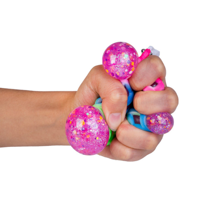 Sensory Squishy Glitter Ball Keychain - Sensory Kingdom