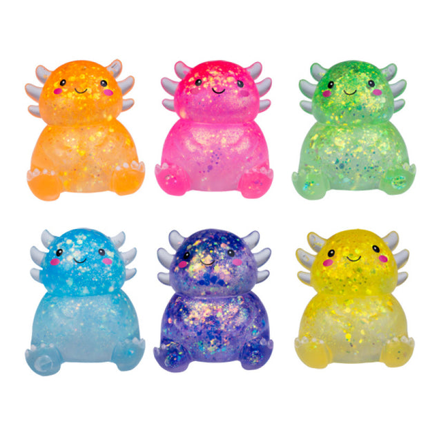 Squishy Glitter Axolotl - Sensory Kingdom