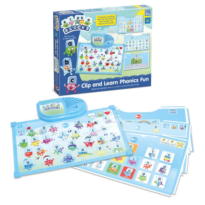 ALPHABLOCKS CLIP & LEARN PHONICS FUN - Sensory Kingdom
