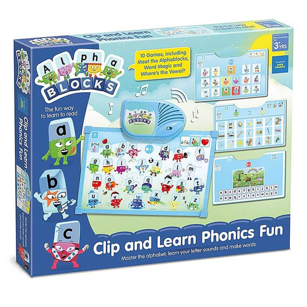 ALPHABLOCKS CLIP & LEARN PHONICS FUN - Sensory Kingdom