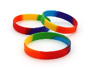 RAINBOW SILICONE BANGLE - Sensory Kingdom