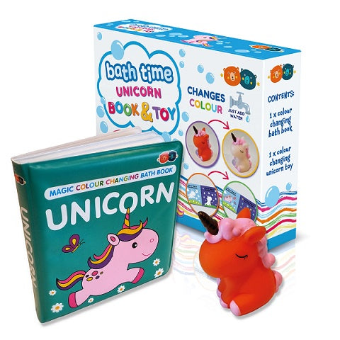 Magic Colour Changing Bath Book - Unicorn - Sensory Kingdom