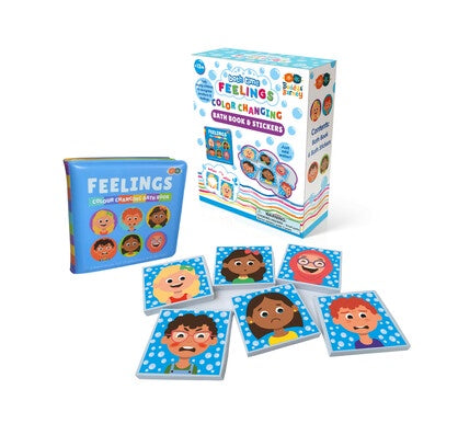 MAGIC COLOUR CHANGING BATH BOOK & STICKERS - FEELINGS - Sensory Kingdom
