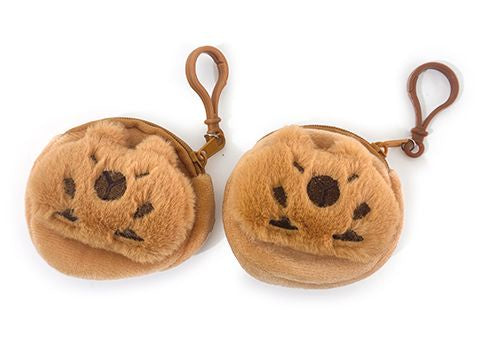 KEY CHAIN PURSE – CAPYBARA PLUSH ZIPPER WALLET 8cm