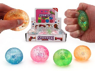 SQUEEZE SUGAR BALL W/GLITTER - 4cm - Sensory Kingdom