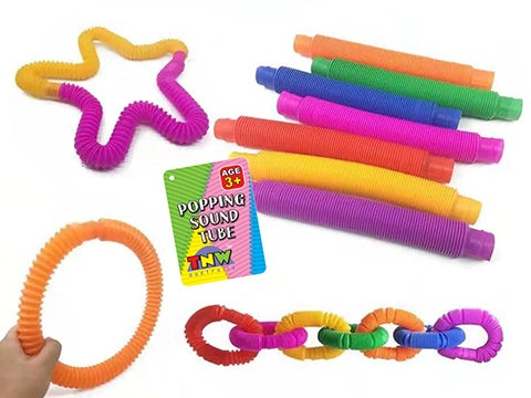 POPPING SOUND STRETCH TUBE - Sensory Kingdom
