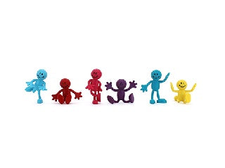 Bendable Smiley Man 7.5cm - Sensory Kingdom