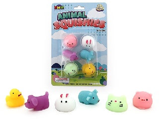 SQUEEZE ANIMALS 6PK - Sensory Kingdom