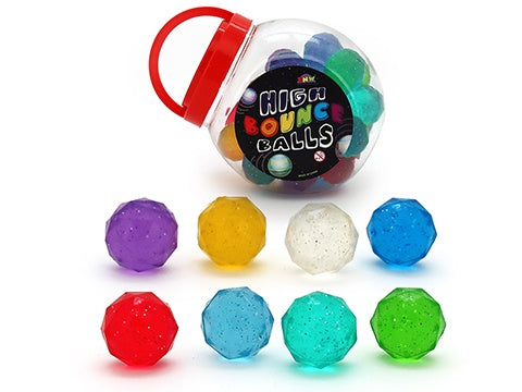 HI BOUNCE BALL – 45MM CLEAR DIAMOND DESIGN