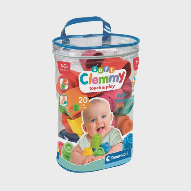 Clementoni - Soft Clemmy - Soft Blocks - 20pcs