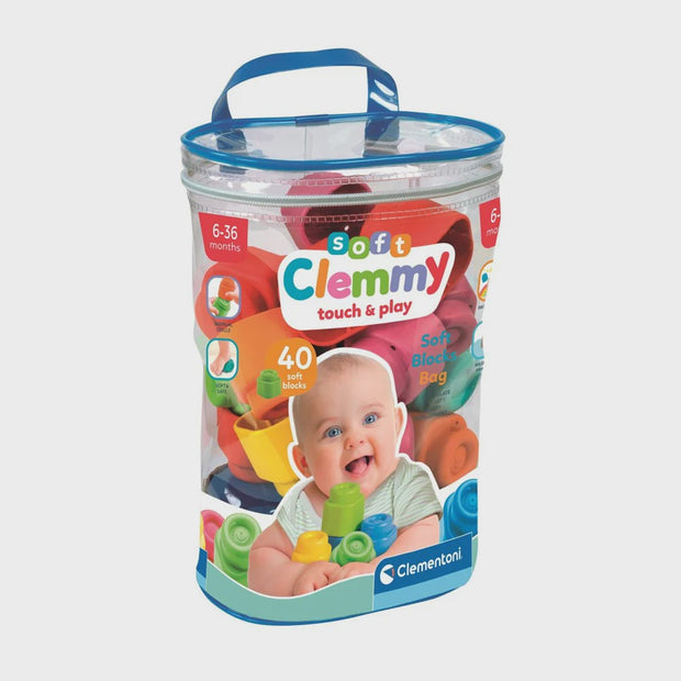 Clementoni - Soft Clemmy - Soft Blocks - 40pcs