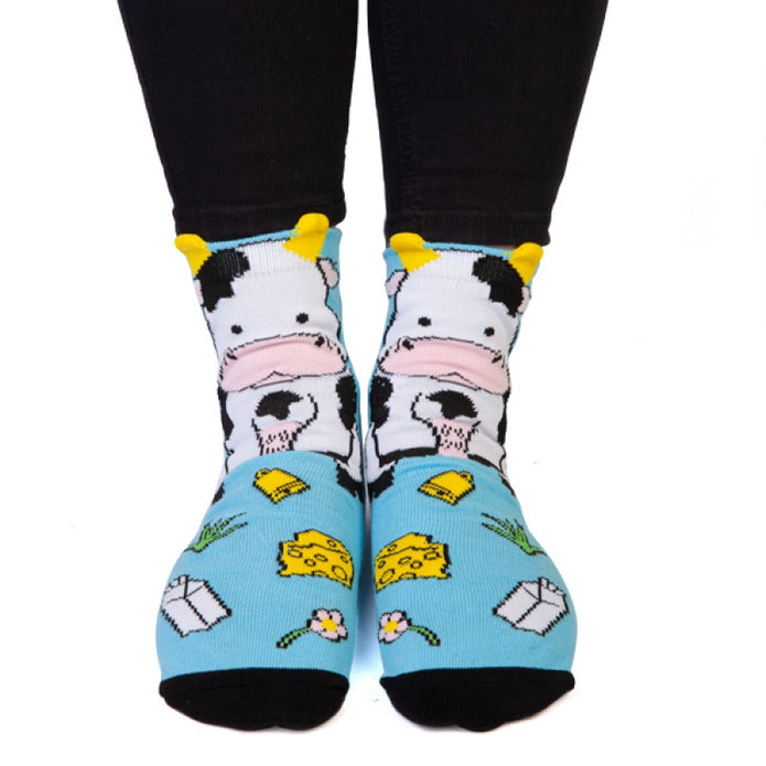 Feet Speak Socks - Cow