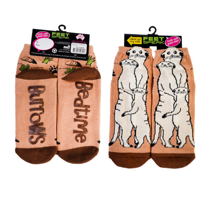 Feet Speak Socks - Meerkat