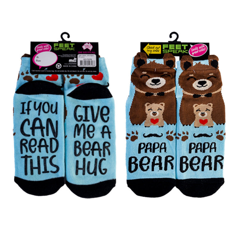Feet Speak Socks - Papa Bear