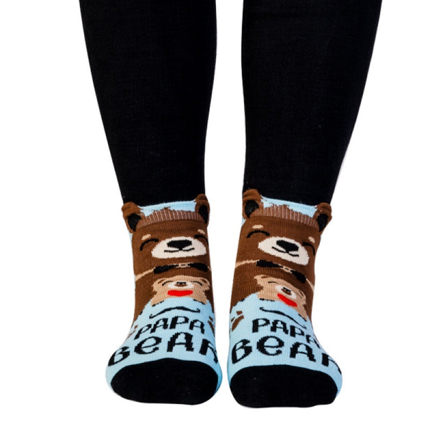 Papa Bear Feet Speak Socks